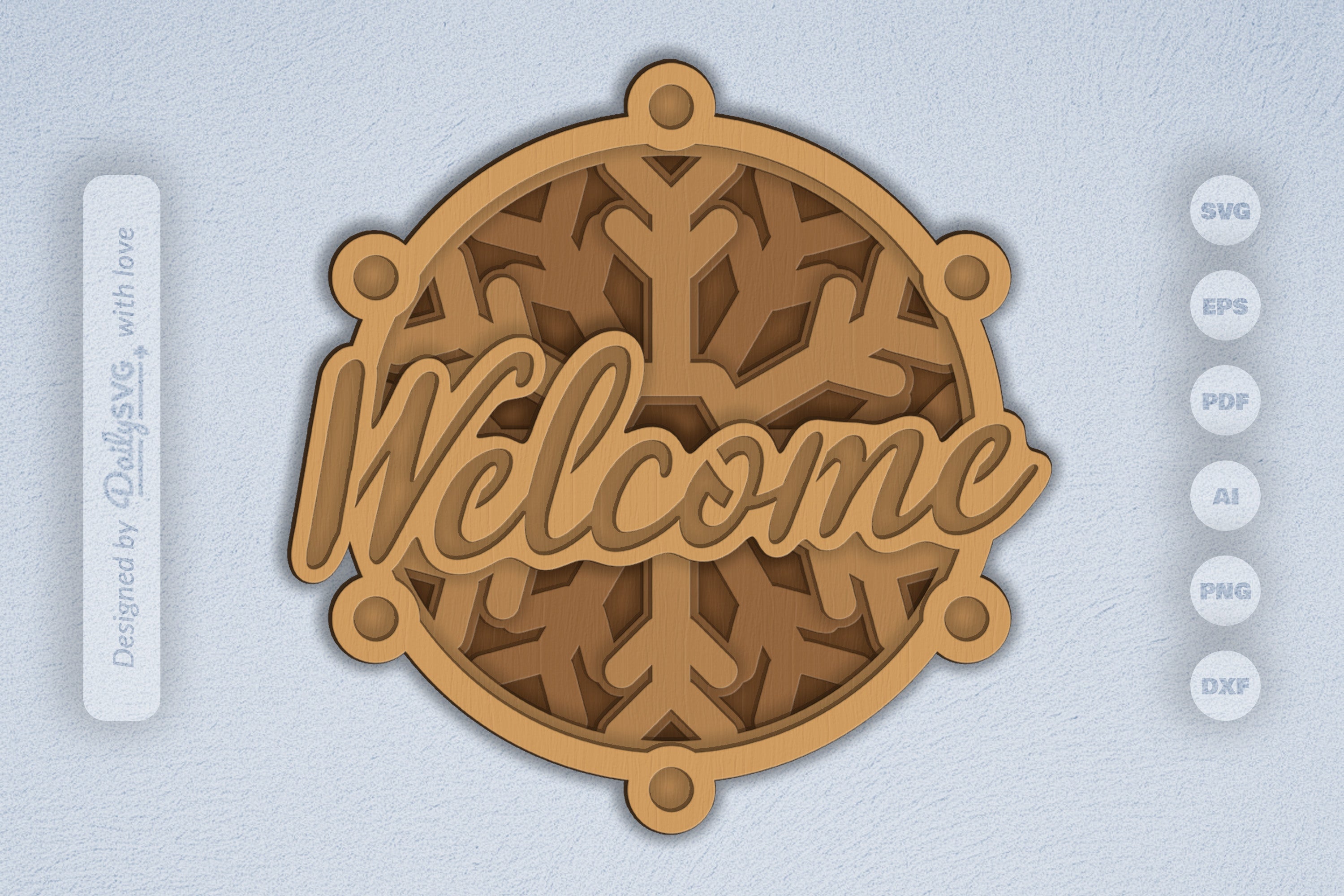 Winter Snowflake Laser Cut SVG Bundle