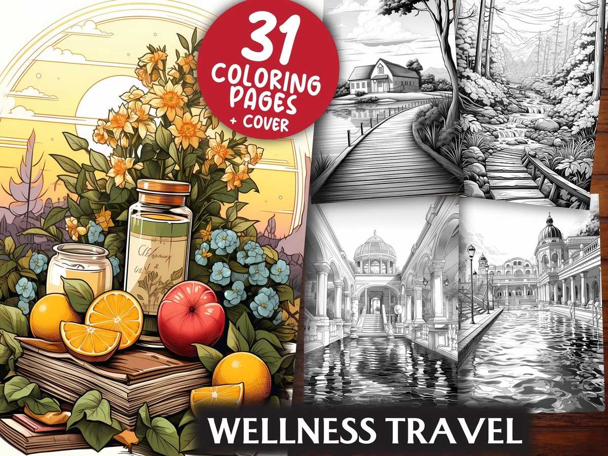 Wellness Travel Coloring Books - CraftNest