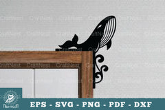 Whale Door Corner Lasercut SVG Bundle - CraftNest - Digital Crafting and Art