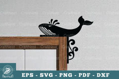 Whale Door Corner Lasercut SVG Bundle - CraftNest - Digital Crafting and Art