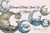 Whimsical Whales Clipart Bundle