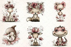 Whimsical Baby Animal Clipart Bundle - CraftNest - Digital Crafting and Art