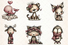 Whimsical Baby Animal Clipart Bundle - CraftNest - Digital Crafting and Art