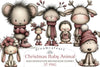 Whimsical Christmas Baby Animal Clipart Bundle