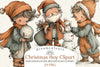Whimsical Christmas Boy Clipart Bundle