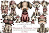 Whimsical Christmas Dog Clipart Bundle