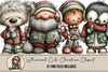 Whimsical Cute Christmas Clipart Bundle