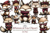 Whimsical Fox Clipart Bundle