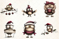Whimsical Owl Clipart Bundle - CraftNest - Digital Crafting and Art