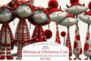 Whimsical Quirky Christmas Cats Clipart Bundle