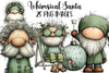 Whimsical Santa Clipart Bundle