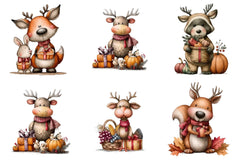 Whimsical Thanksgiving Clipart Bundle - CraftNest - Digital Crafting and Art