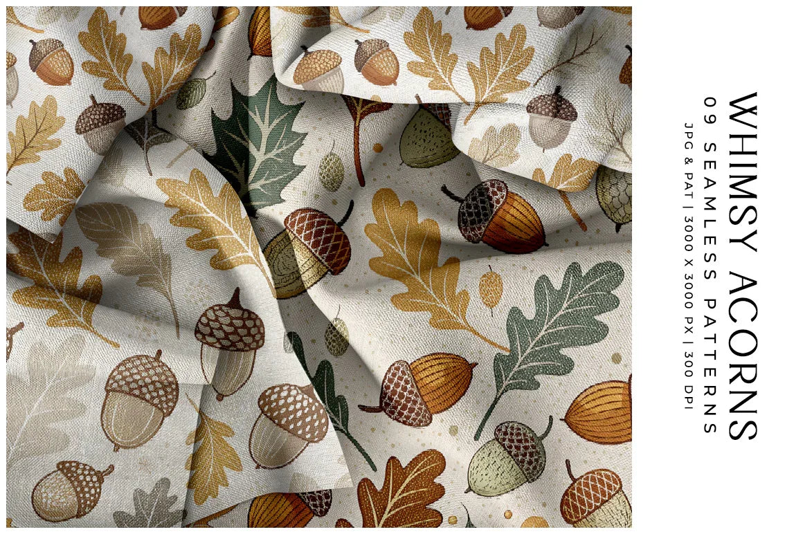 Whimsy Acorns - Autumn - CraftNest - Digital Crafting and Art