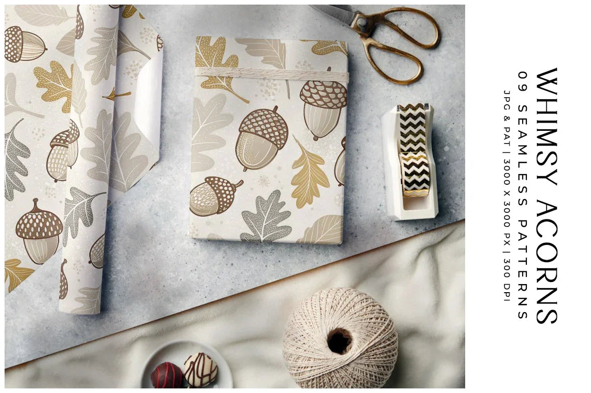 Whimsy Acorns - Autumn - CraftNest - Digital Crafting and Art