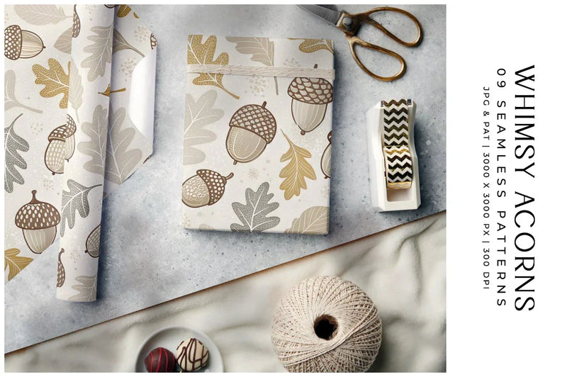 Whimsy Acorns - Autumn - CraftNest - Digital Crafting and Art