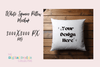 Stylish White Square Pillow Mockup Design Template