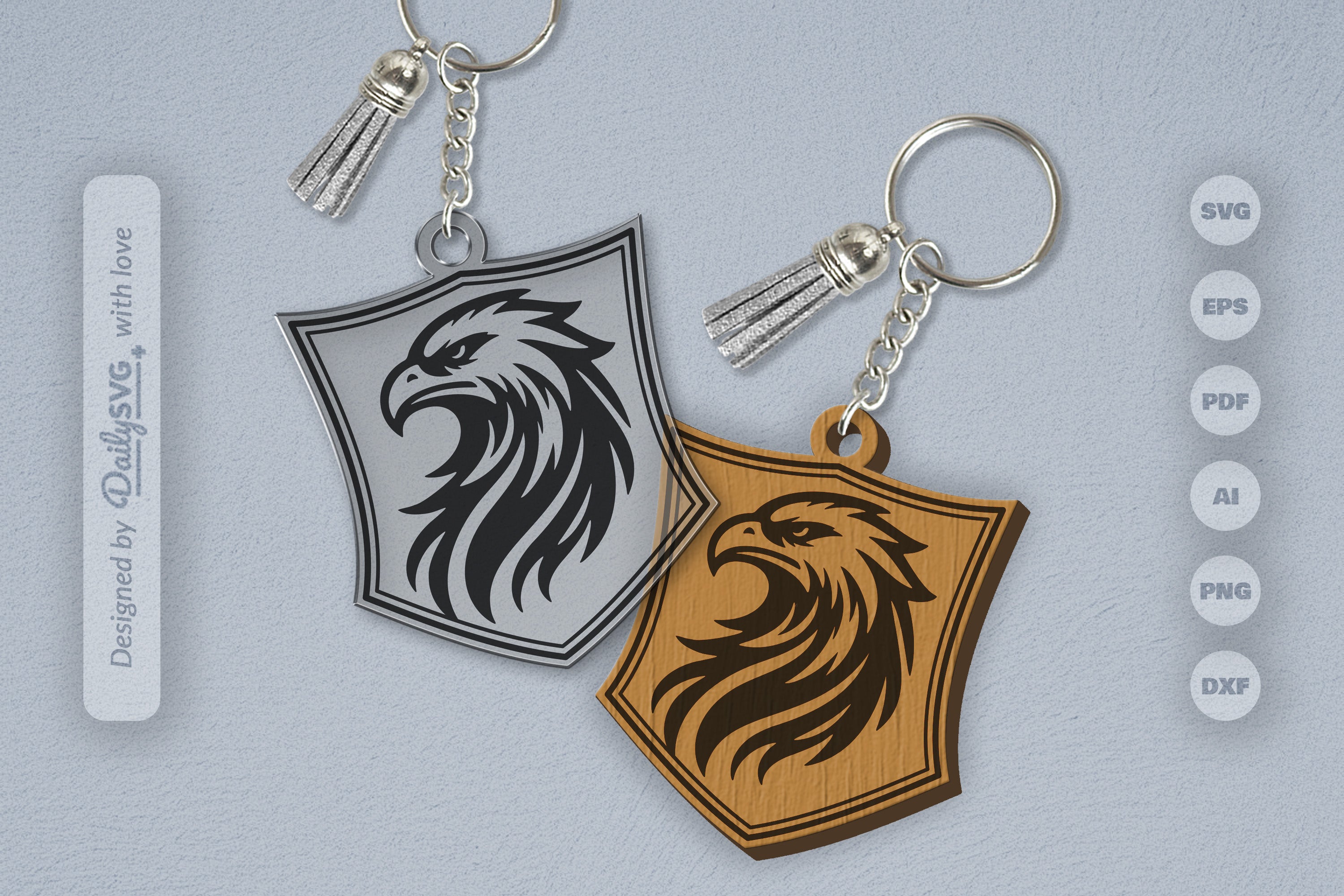 Wild Animal Keychain SVG Bundle 2