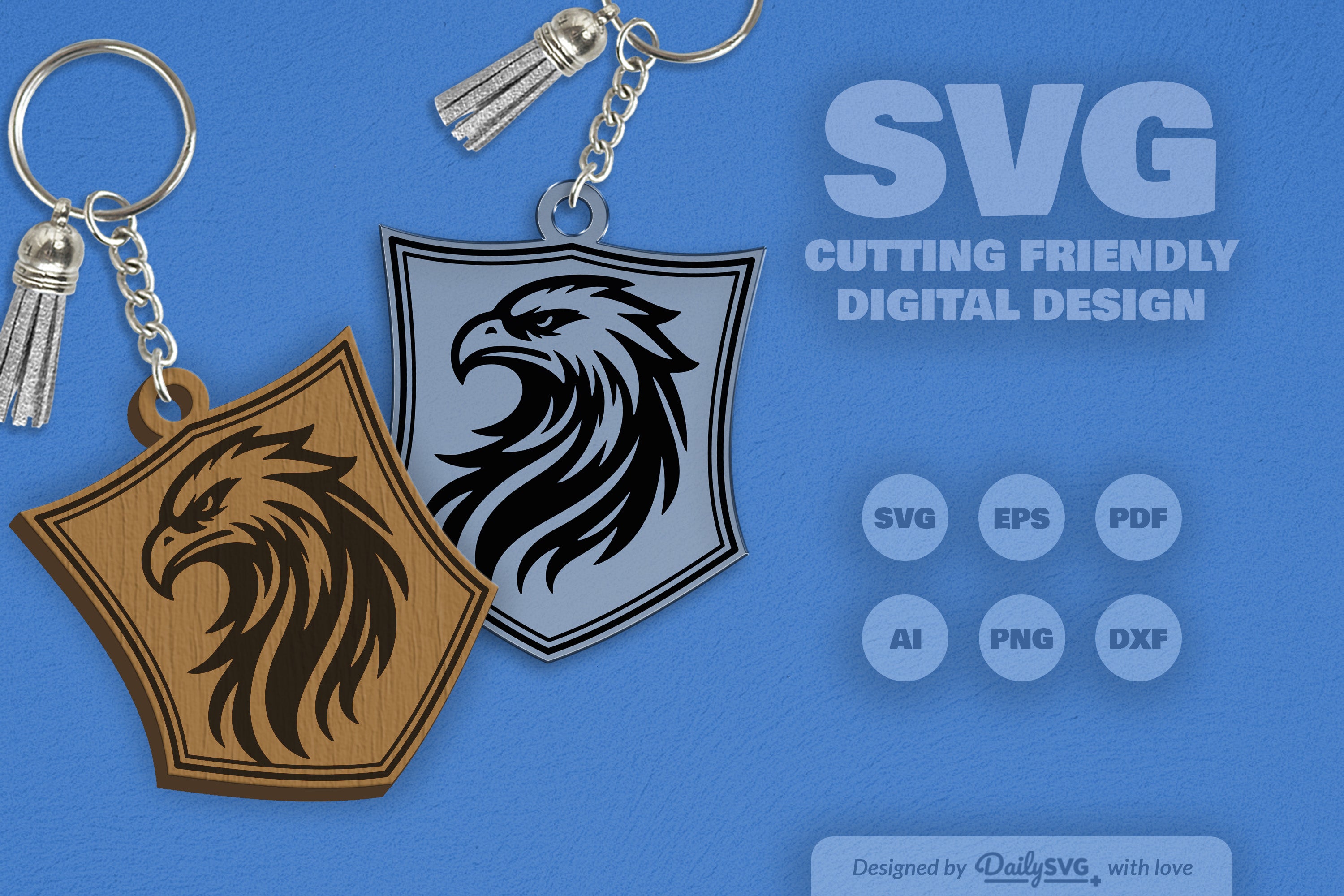 Wild Animal Keychain SVG Bundle 2