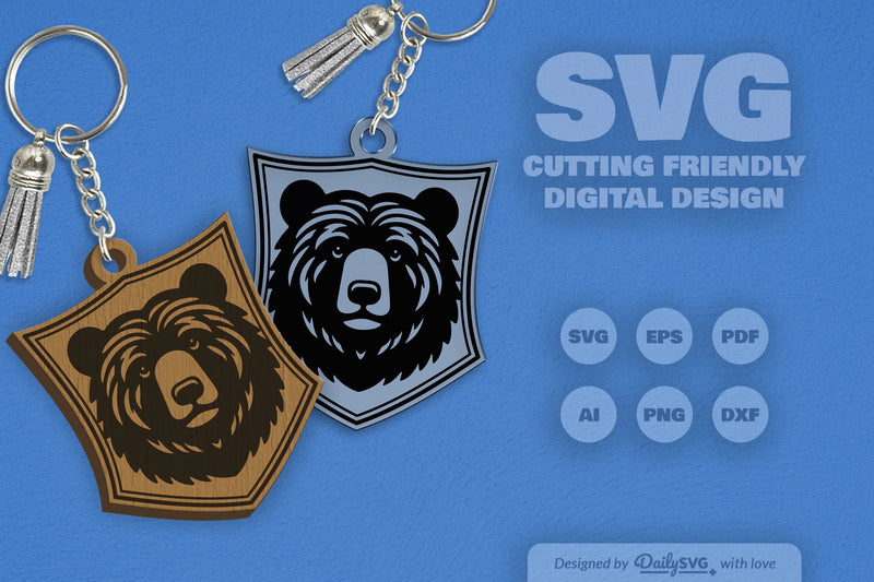 Wild Animal Keychain SVG Bundle - CraftNest - Digital Crafting and Art