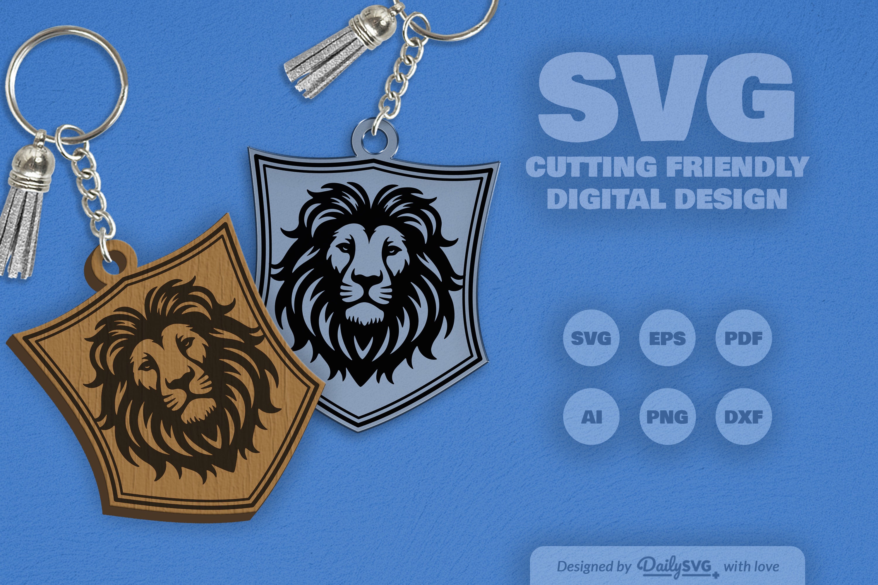 Wild Animal Keychain SVG Bundle 3
