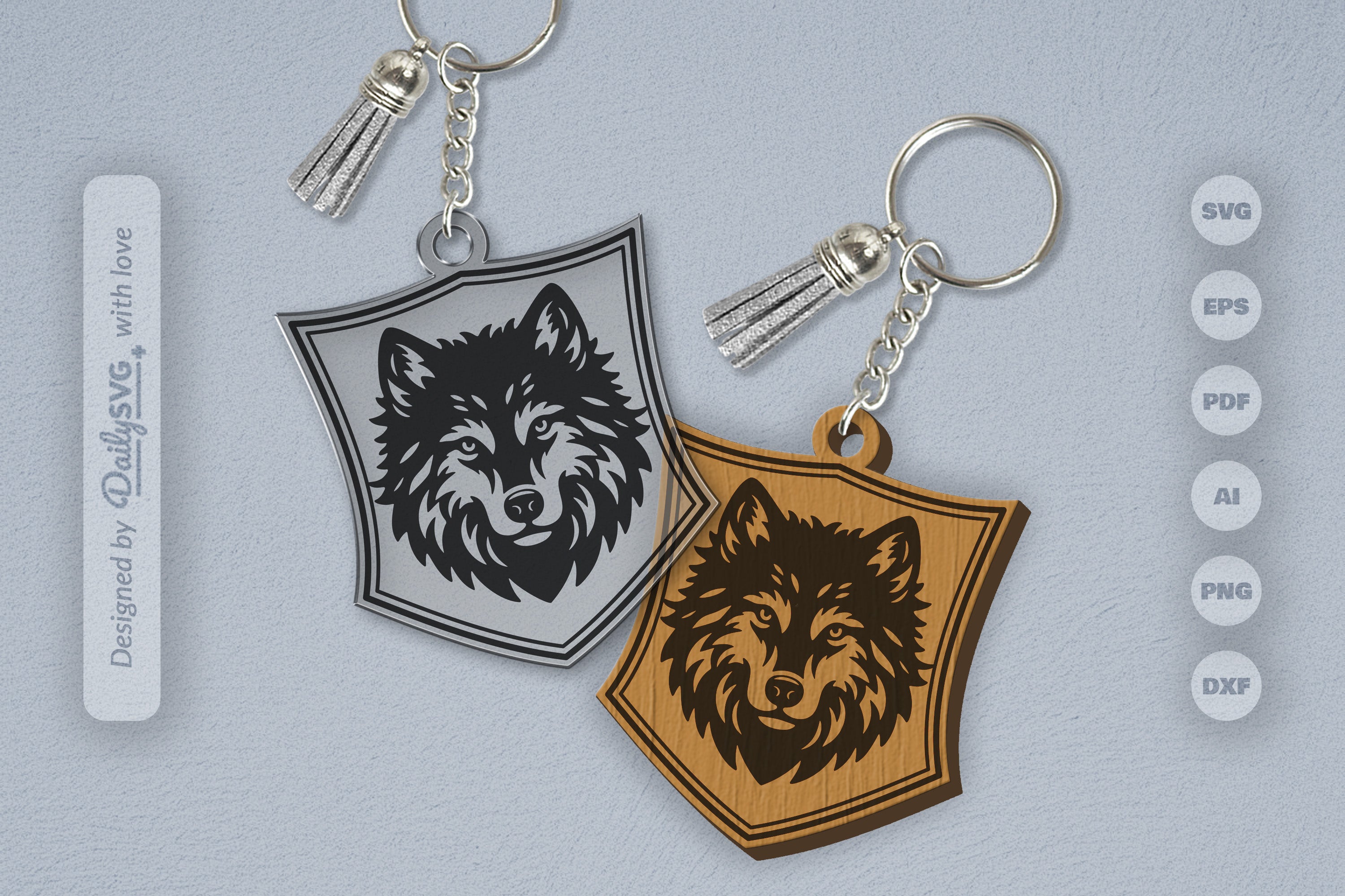Wild Animal Keychain SVG Bundle 7