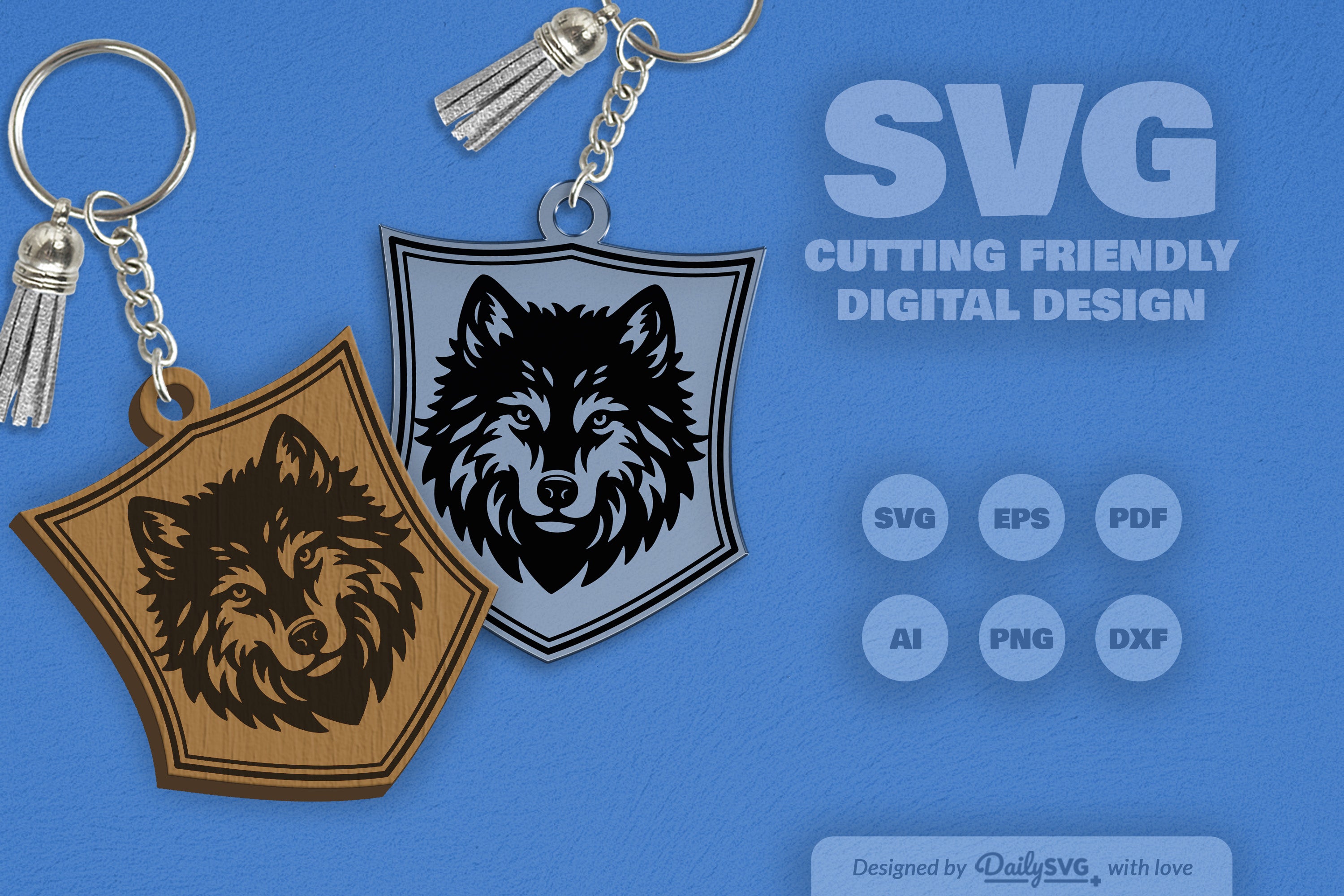 Wild Animal Keychain SVG Bundle 7