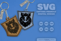 Wild Animal Keychain SVG Bundle 9 - CraftNest - Digital Crafting and Art