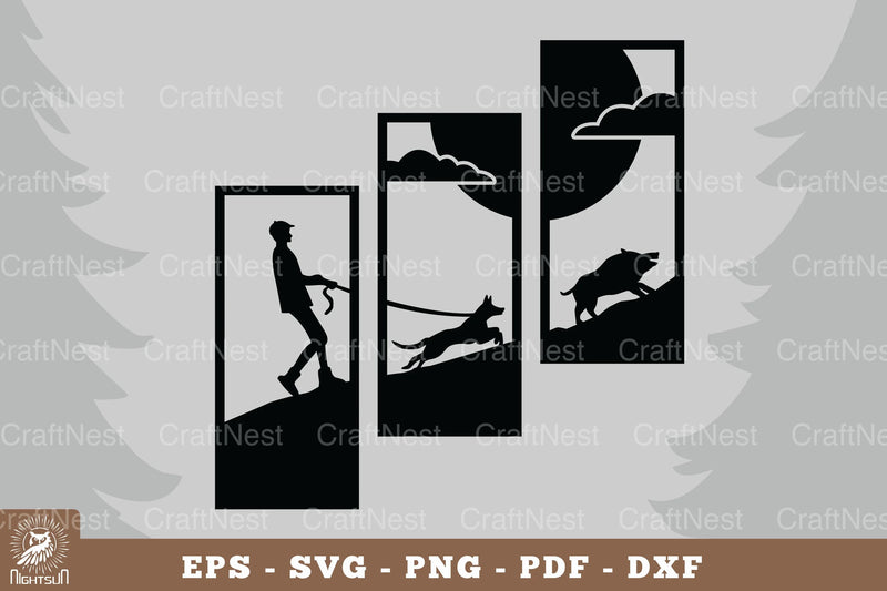 Wild Boar Hunting Home Decor SVG Bundle - CraftNest - Digital Crafting and Art