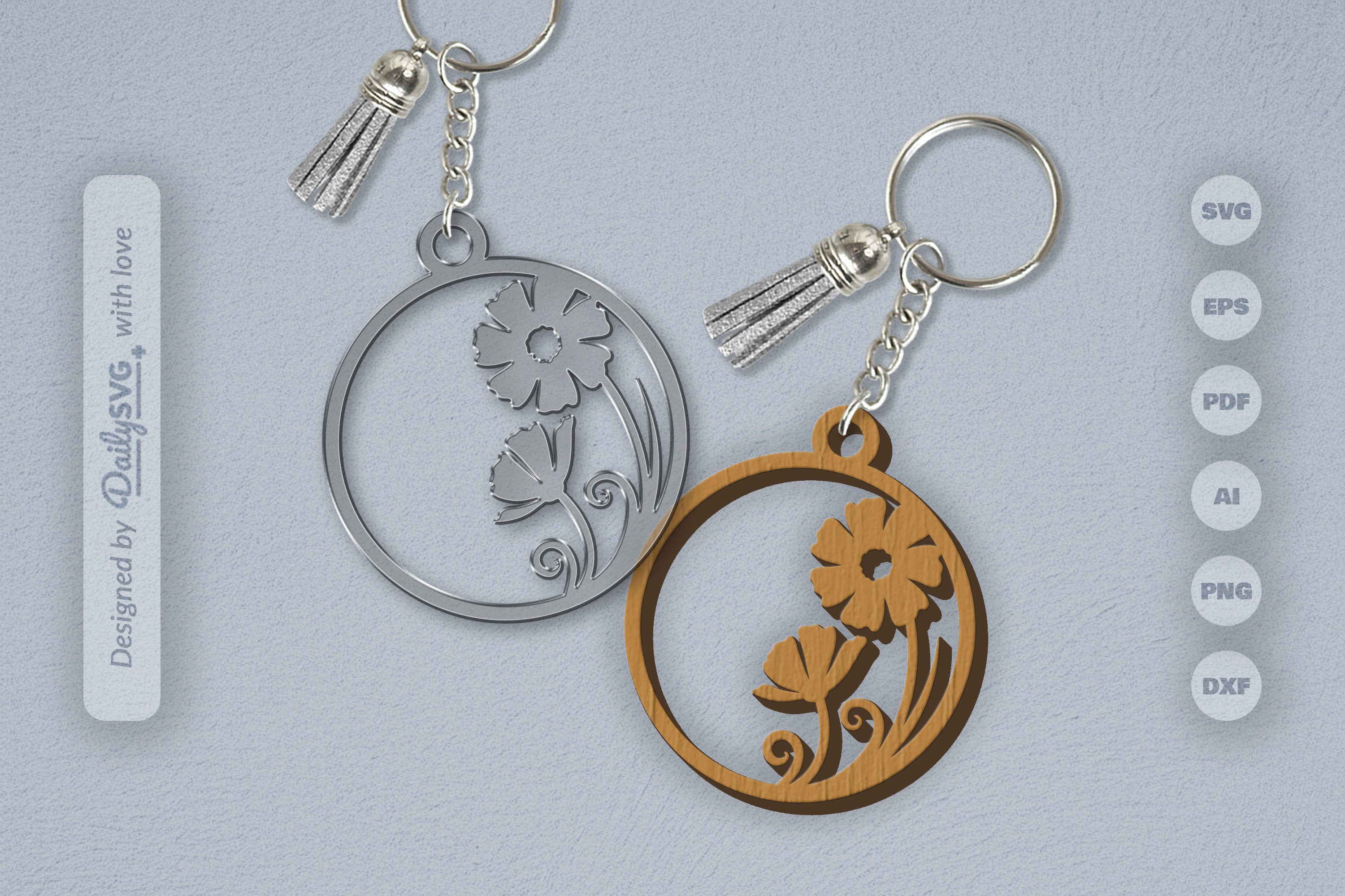 Wild Floral Round SVG Bundle