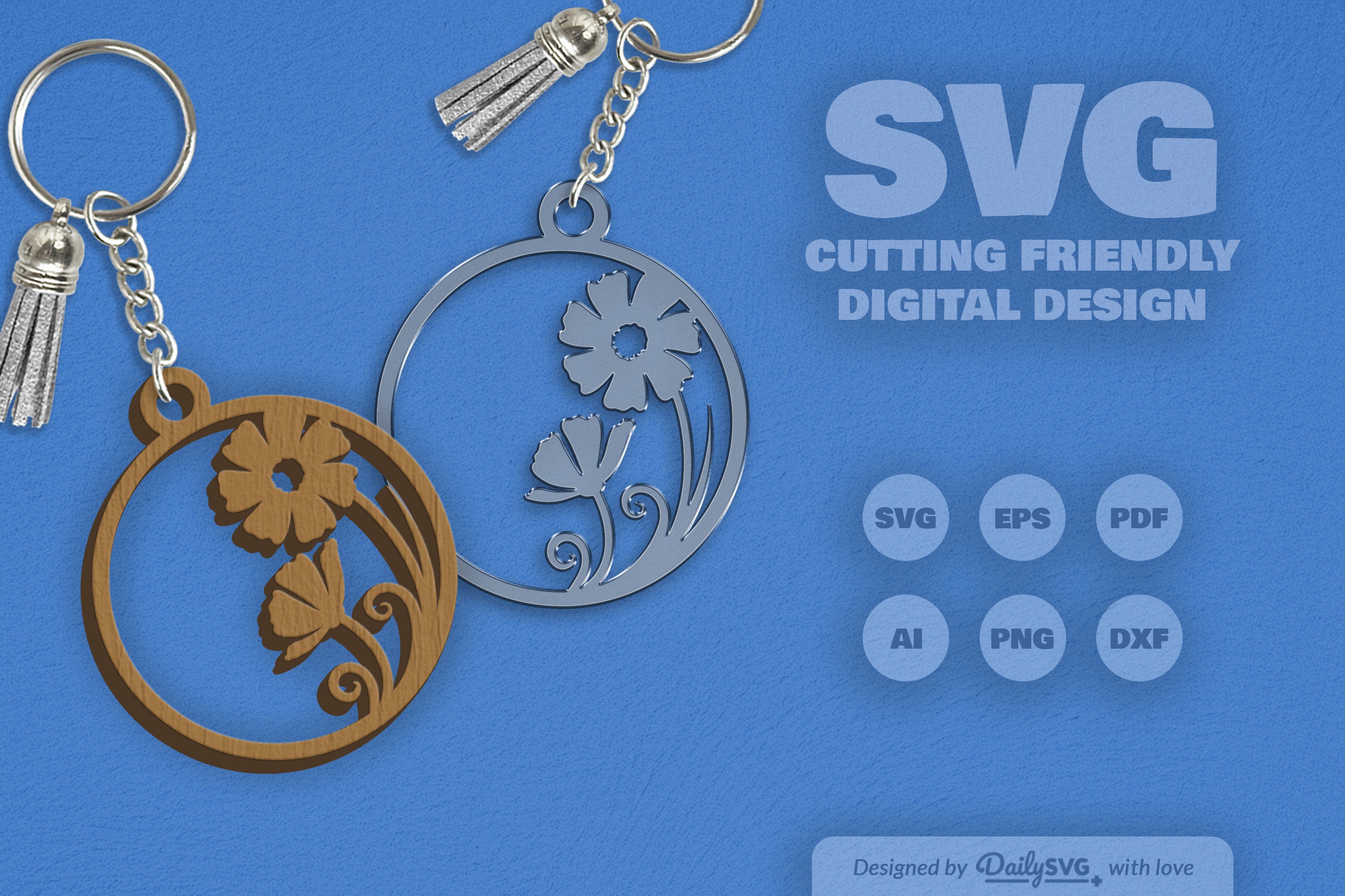 Wild Floral Round SVG Bundle