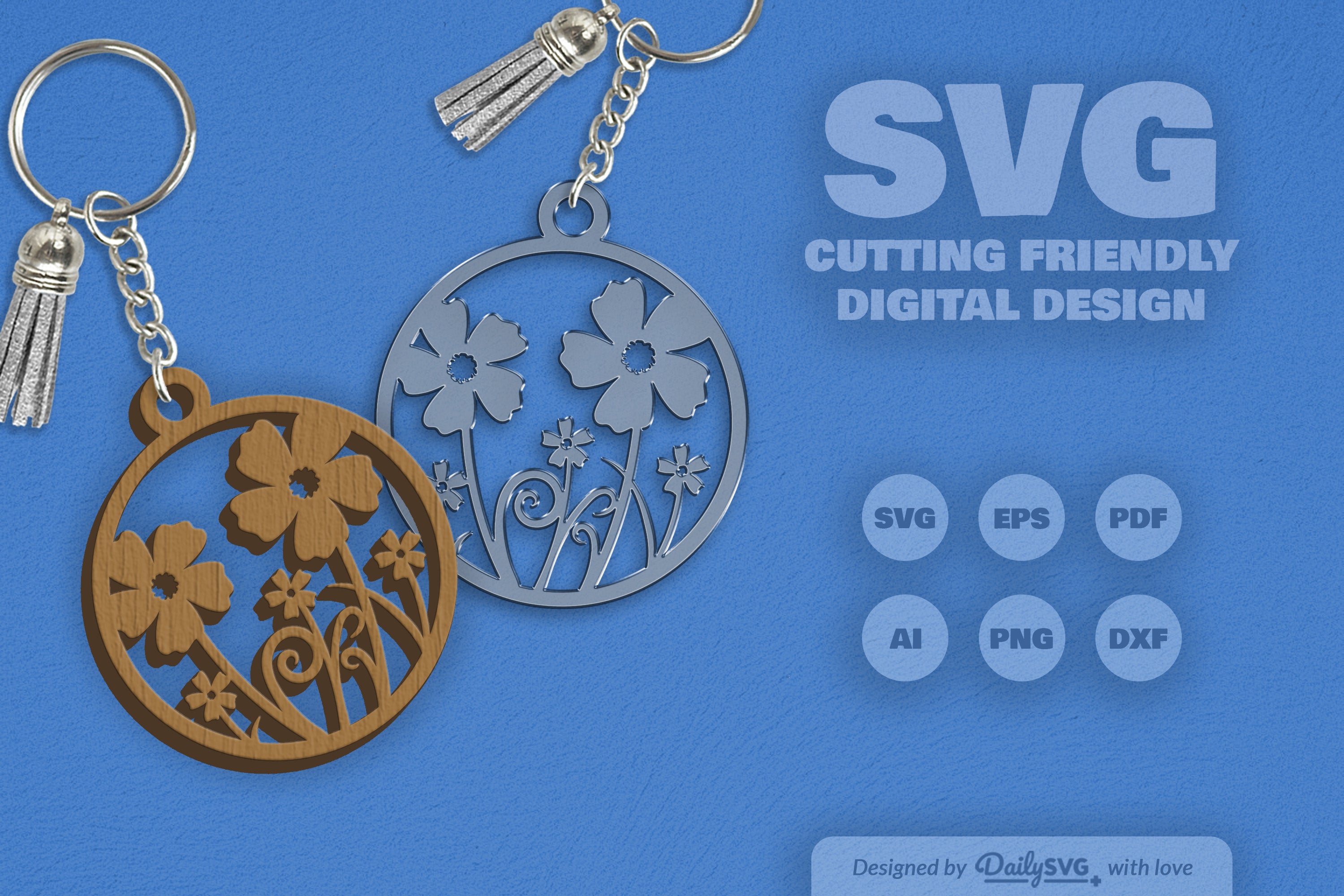 Wild Floral Round SVG Bundle 7