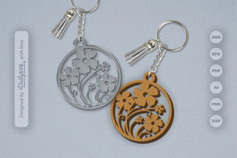 Wild Floral Round SVG Bundle 13 - CraftNest - Digital Crafting and Art