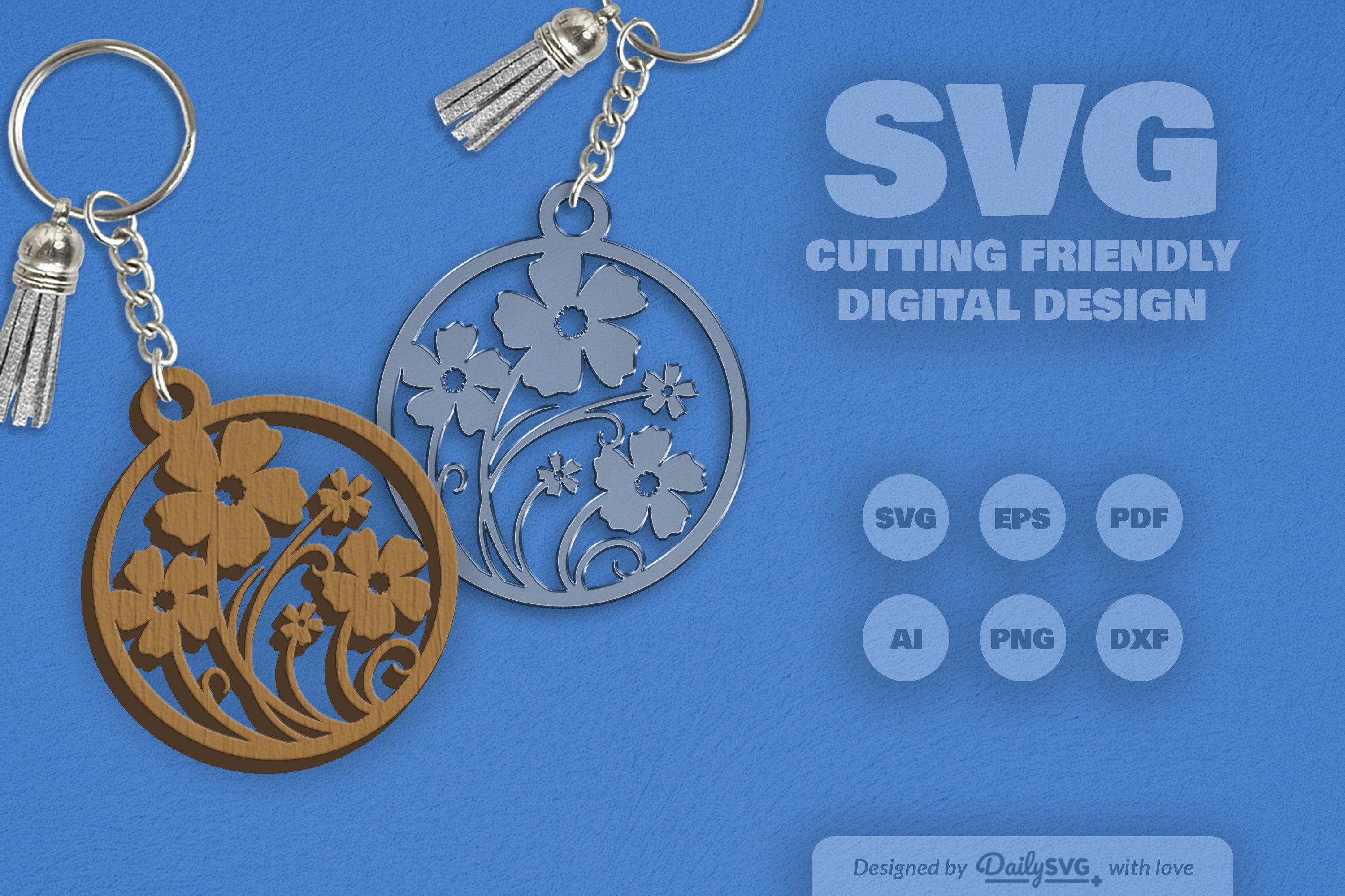 Wild Floral Round SVG Bundle 13