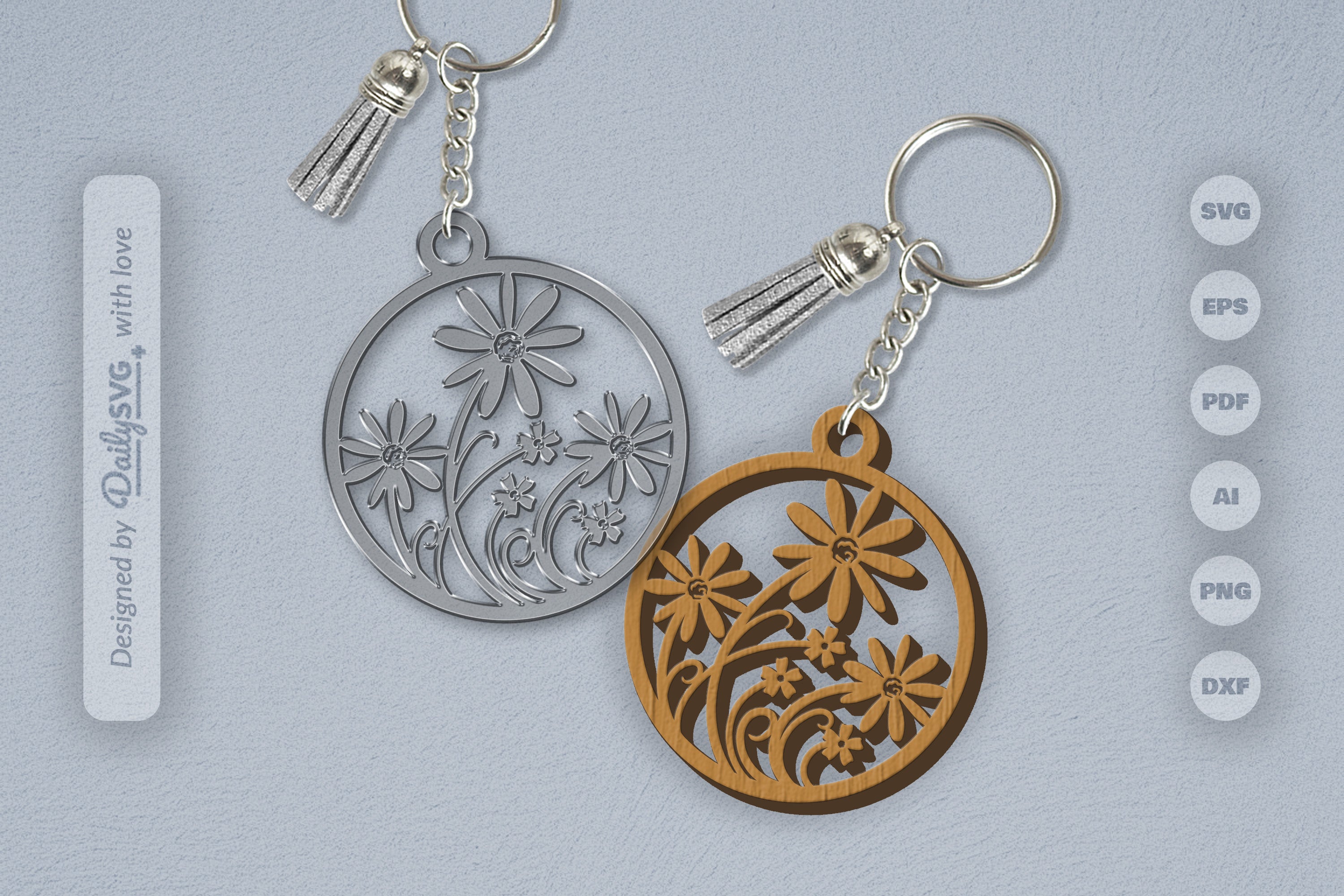 Wild Floral Round SVG Bundle 3