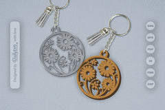 Wild Floral Round SVG Bundle 12 - CraftNest - Digital Crafting and Art