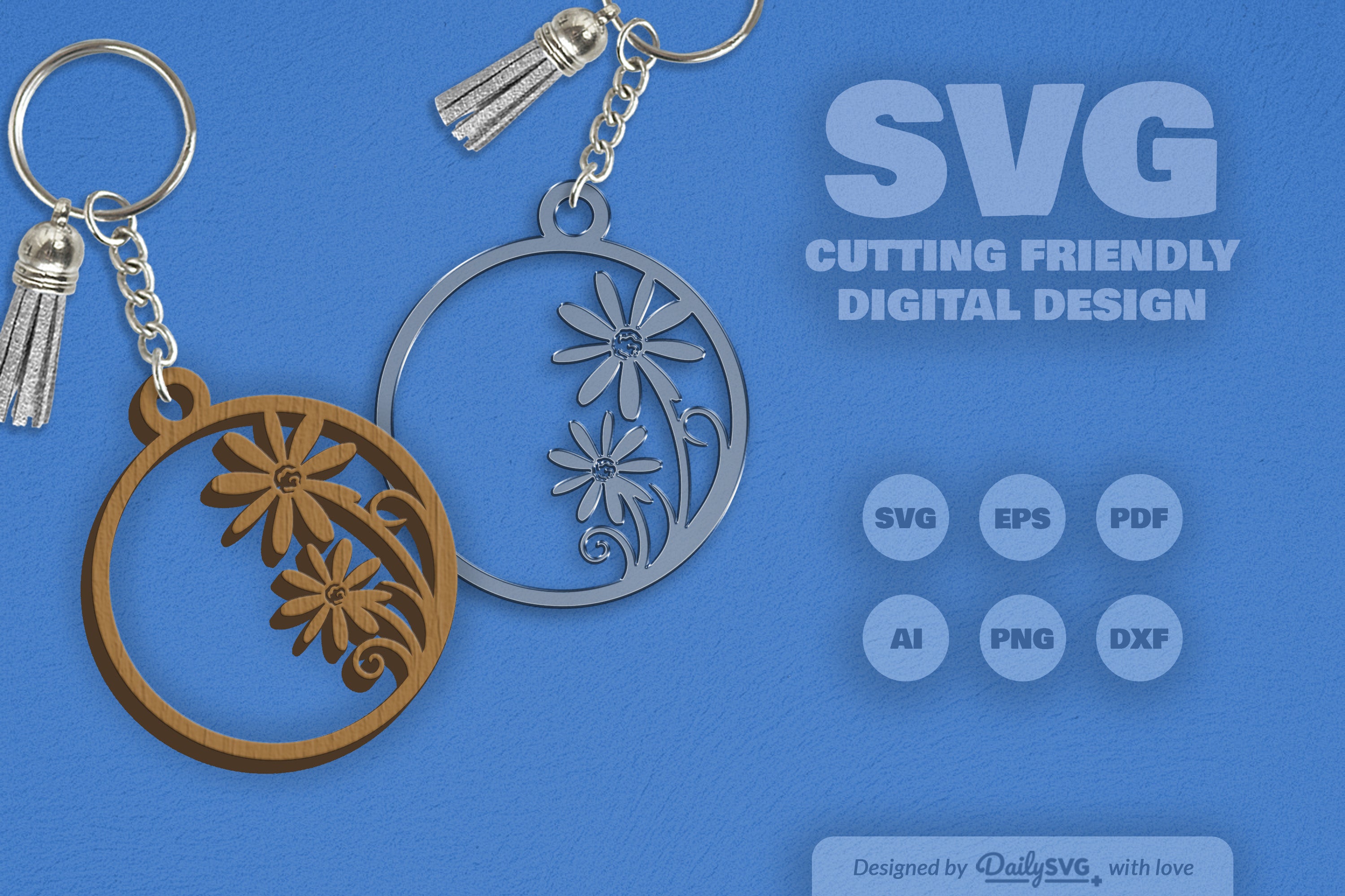 Wild Floral Round SVG Bundle 5