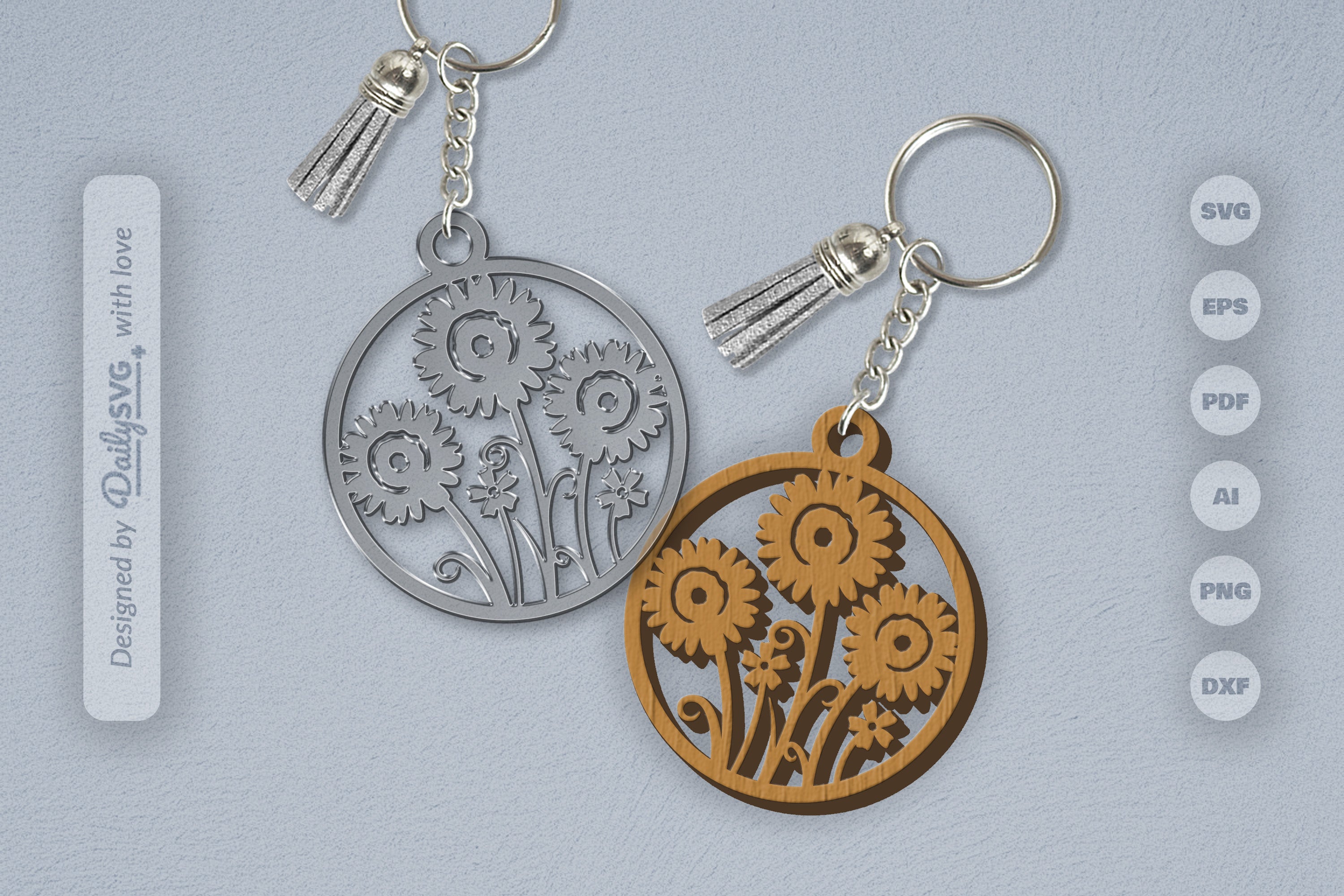 Wild Floral Round SVG Bundle 16