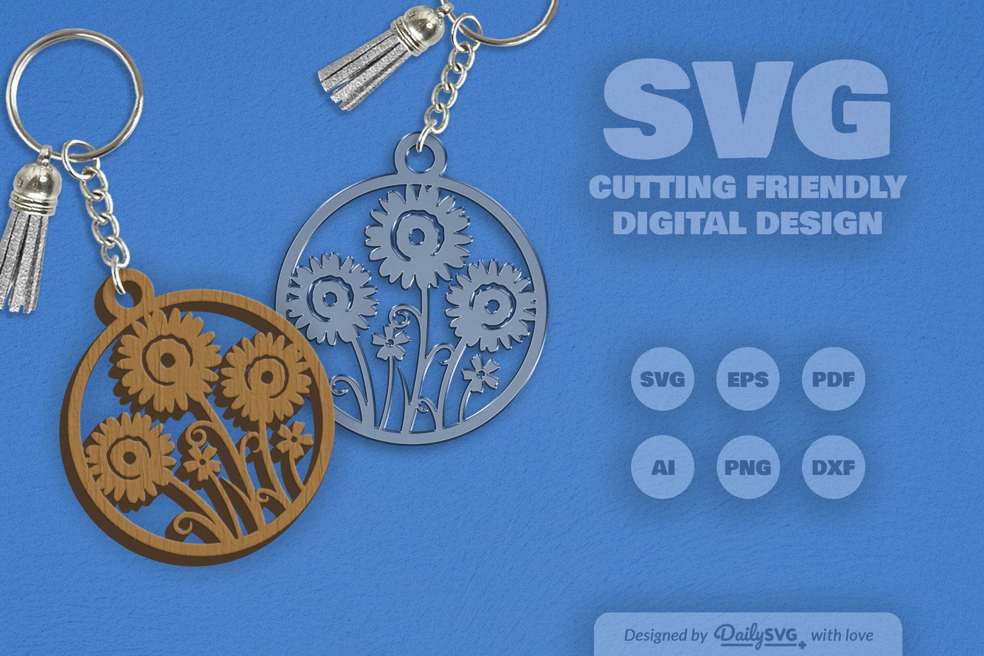 Wild Floral Round SVG Bundle 16 - CraftNest - Digital Crafting and Art