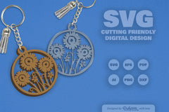 Wild Floral Round SVG Bundle 16 - CraftNest - Digital Crafting and Art