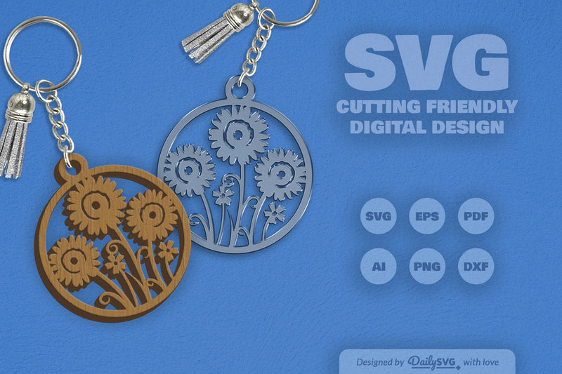 Wild Floral Round SVG Bundle 16 - CraftNest - Digital Crafting and Art