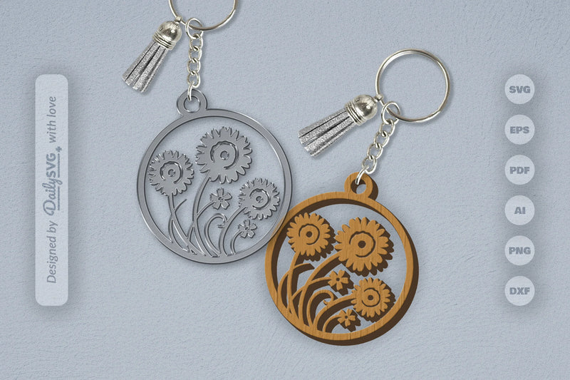 Wild Floral Round SVG Bundle 18 - CraftNest - Digital Crafting and Art