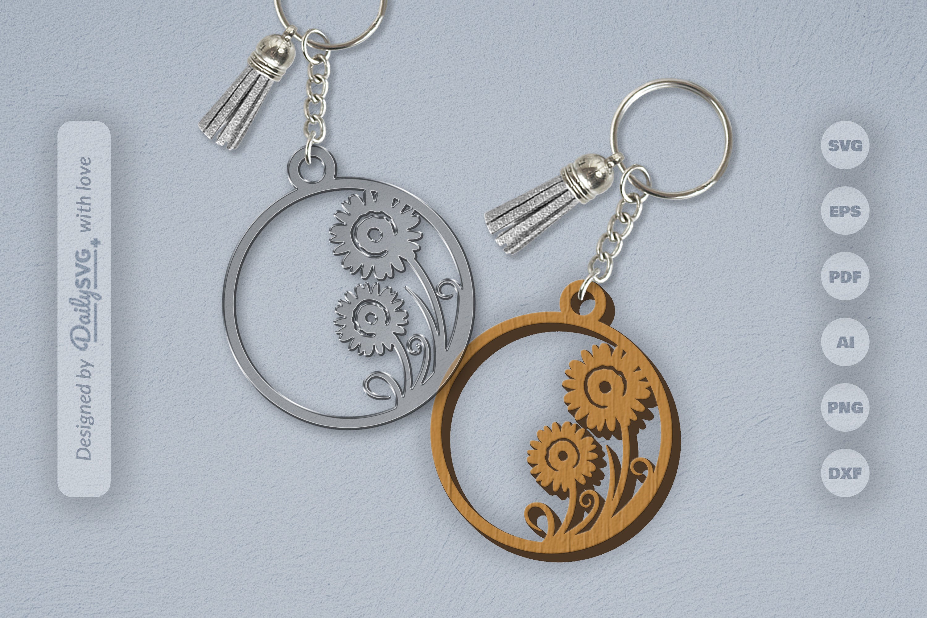 Wild Floral Round SVG Bundle 15