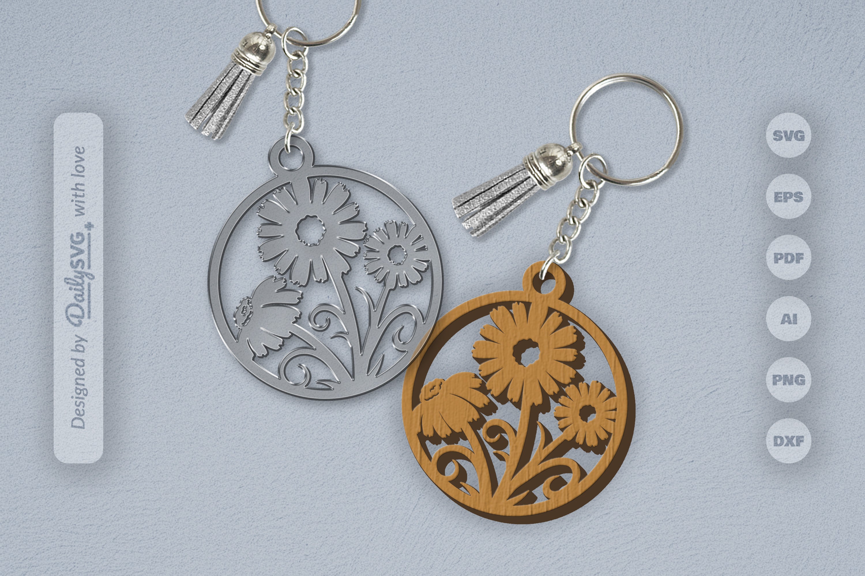 Wild Floral Round SVG Bundle 23