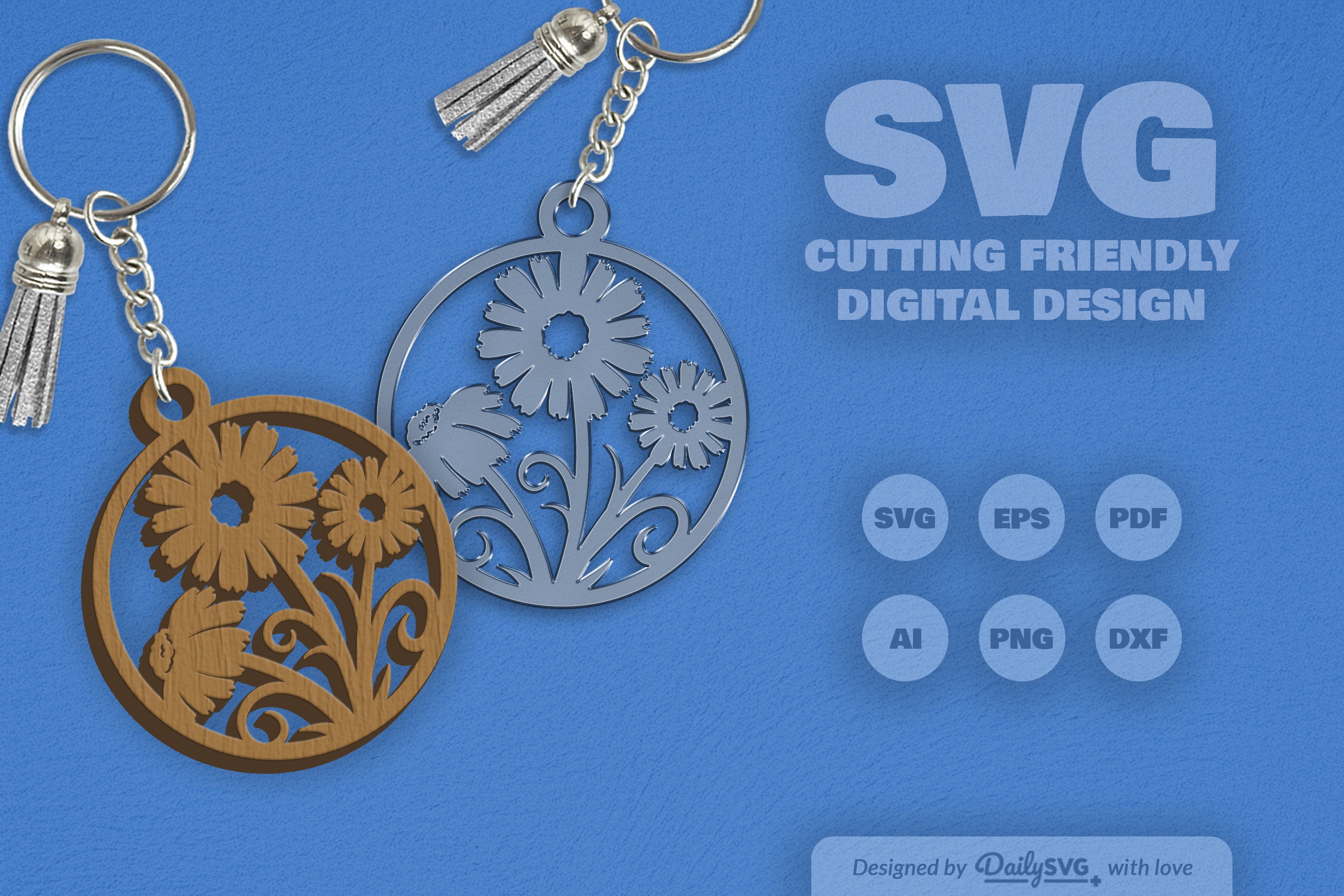 Wild Floral Round SVG Bundle 23