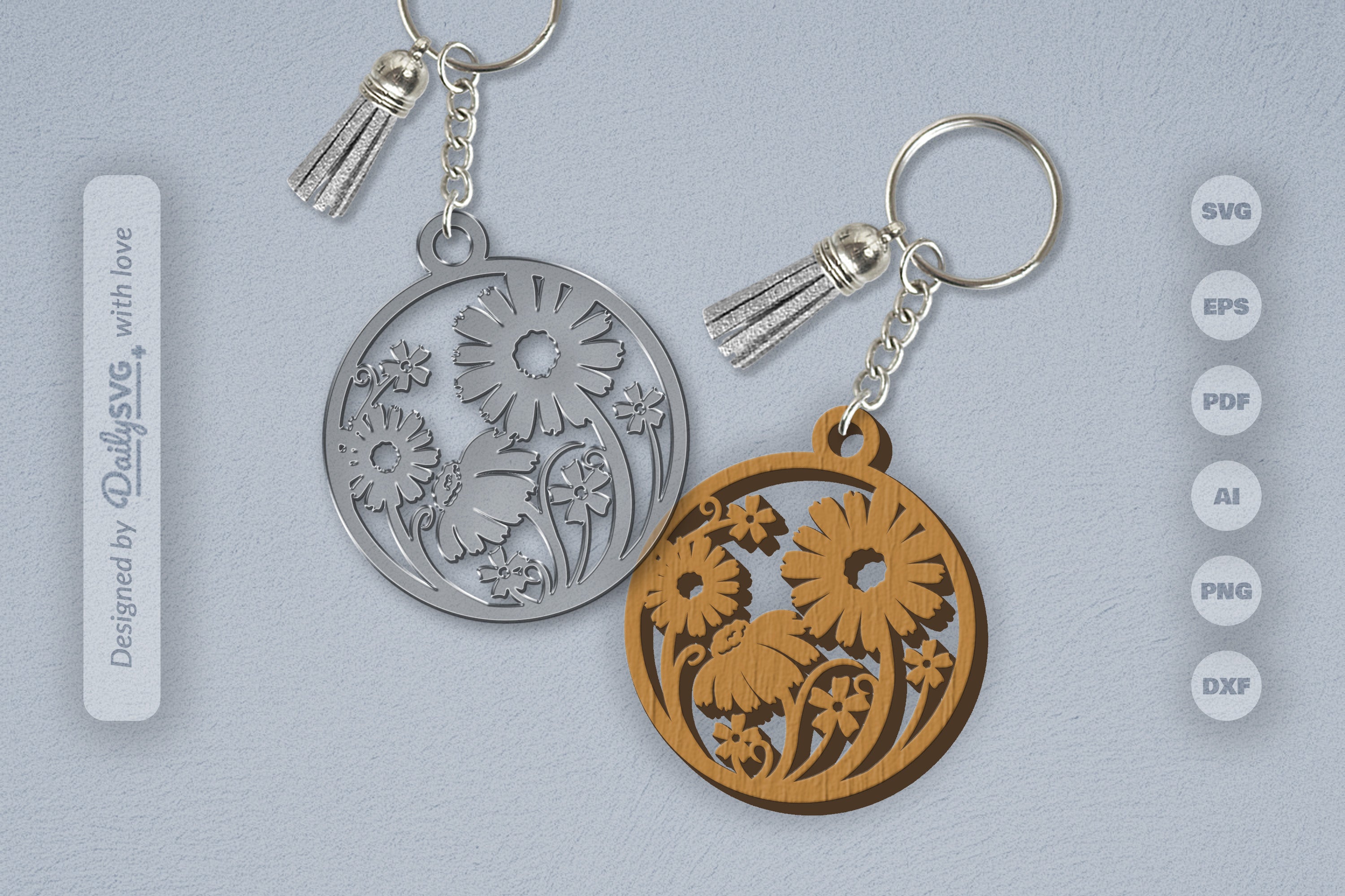 Wild Floral Round SVG Bundle 22