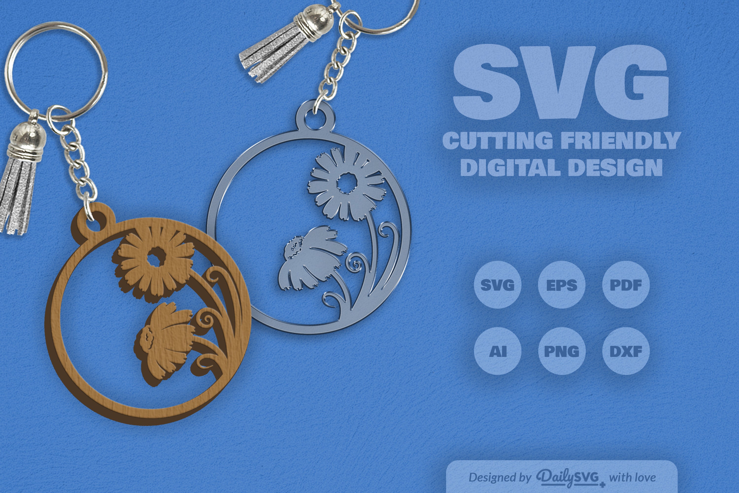 Wild Floral Round SVG Bundle 24