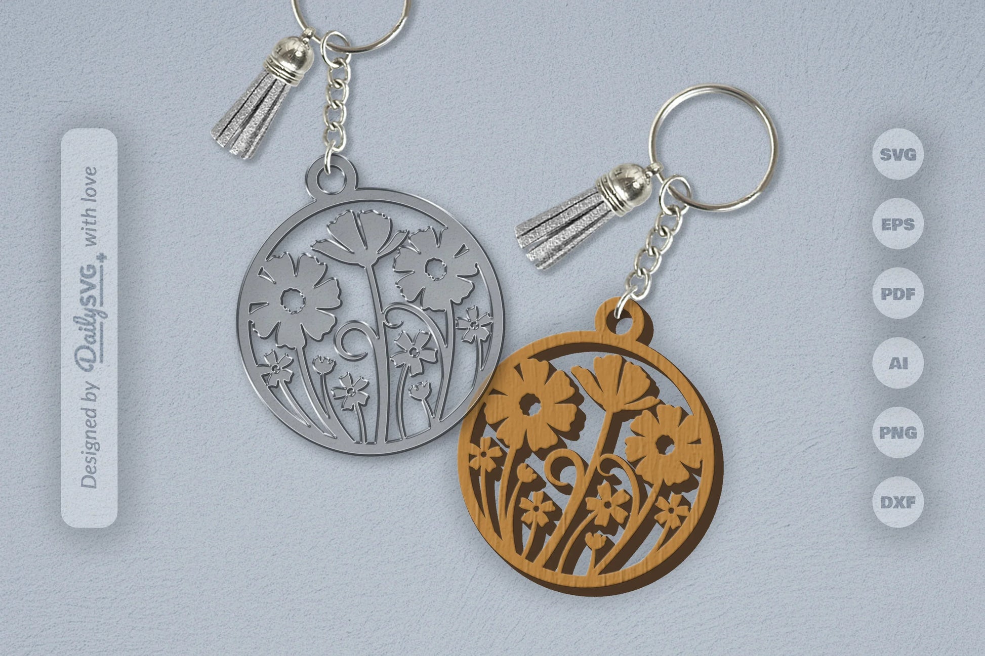 Wild Floral Round SVG Bundle 11 - CraftNest - Digital Crafting and Art