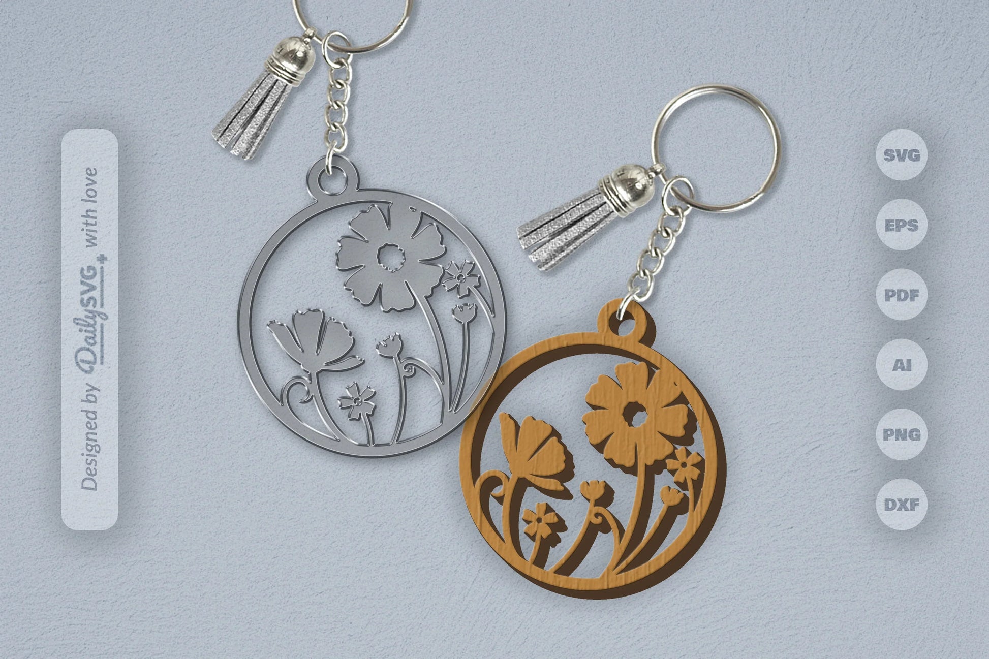 Wild Floral Round SVG Bundle 10 - CraftNest - Digital Crafting and Art