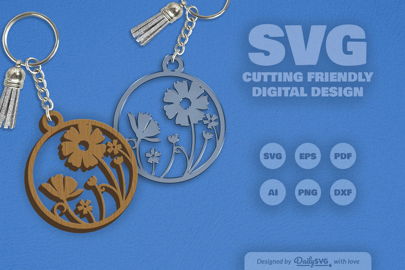 Wild Floral Round SVG Bundle 10 - CraftNest - Digital Crafting and Art