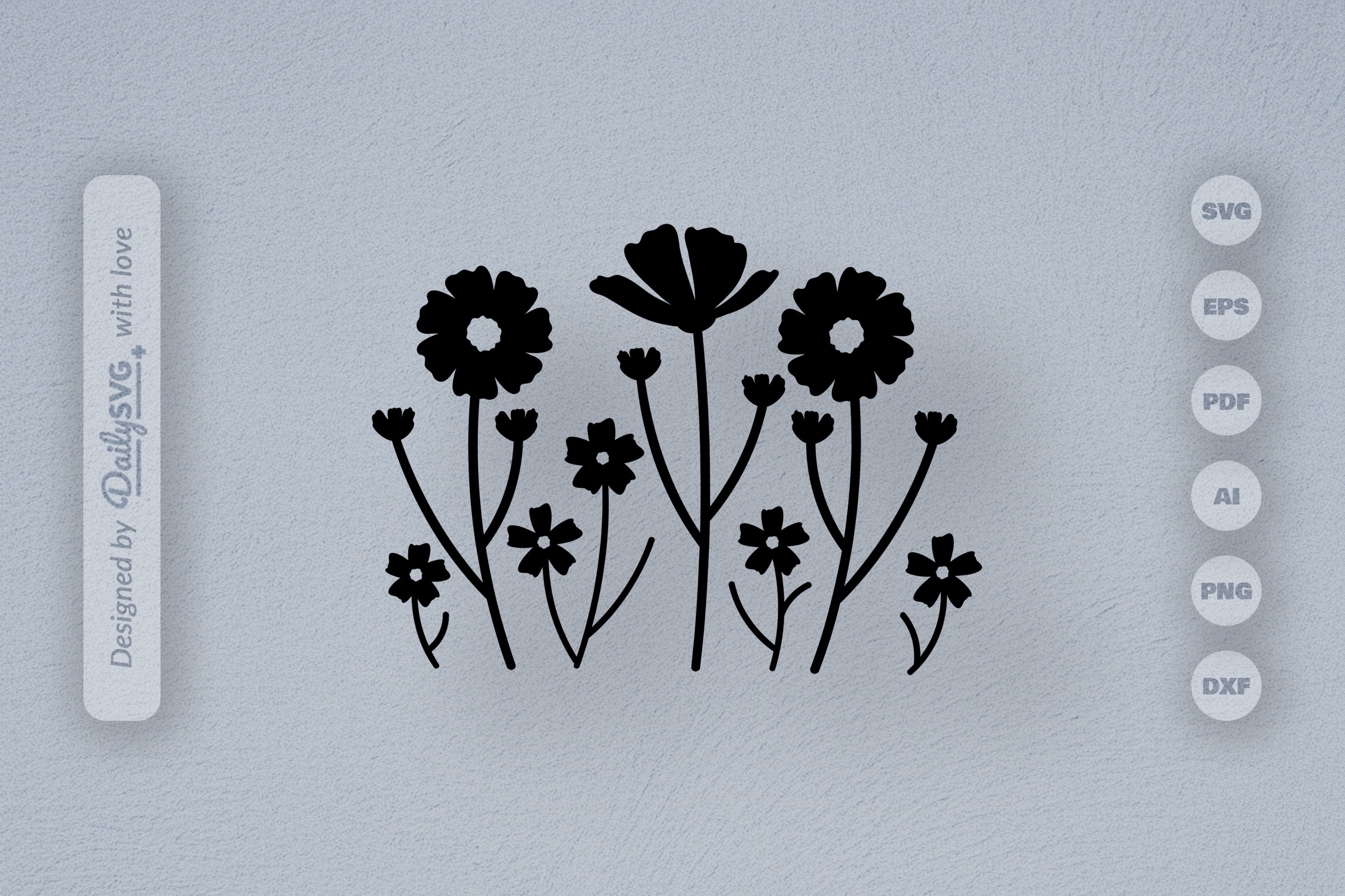 Wild Floral SVG Bundle by 01010